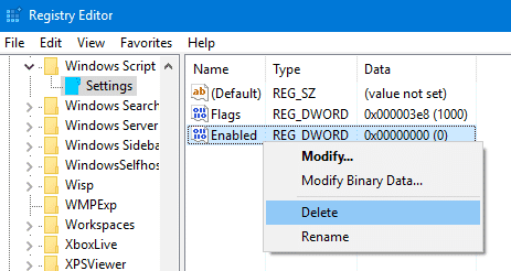 Доступ к Windows Script Host отключен на этом компьютере